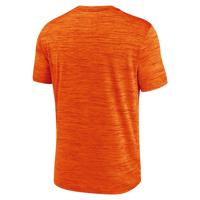 T-shirt Nike Tennessee Orange Volunteers Campus Center Block Velocity Performance pour homme
