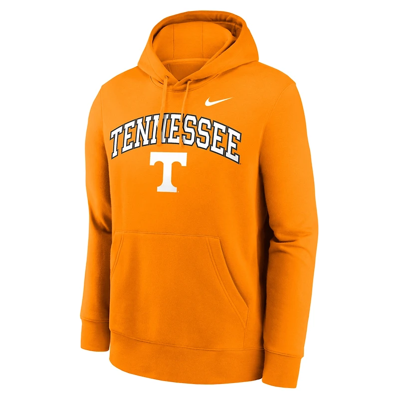 Men's Nike Tennessee Orange Volunteers Club Fleece Arch Pullover Hoodie