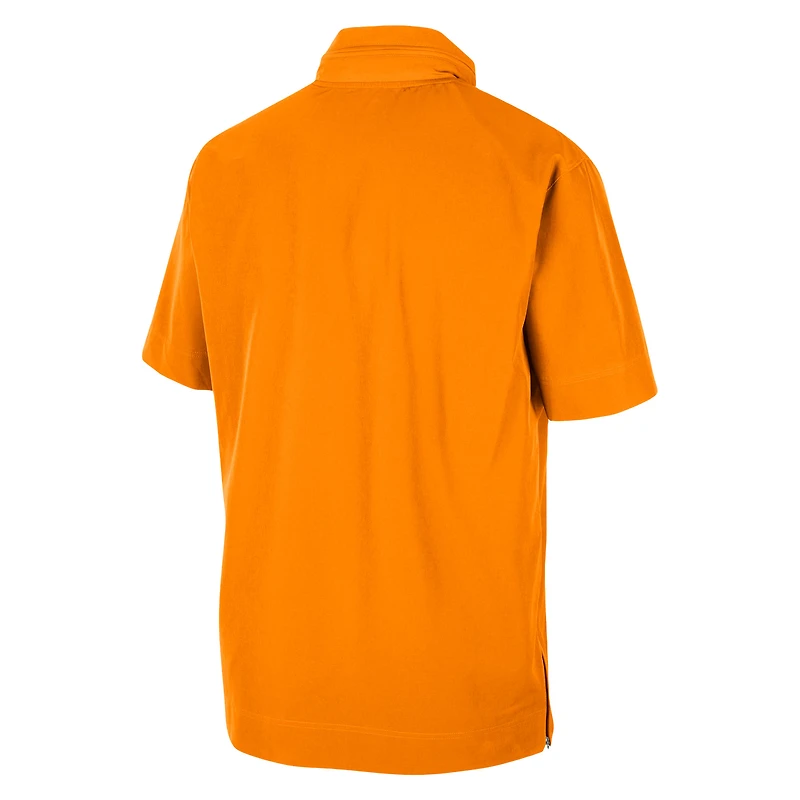 Veste à manches courtes et demi-zip Nike Tennessee Orange Volunteers Coaches pour homme
