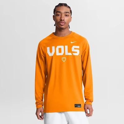 Men's Nike Tennessee Orange Volunteers Dugout Dri-FIT Lightweight Crew Pullover