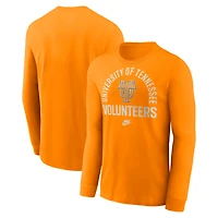 Men's Nike Tennessee Orange Volunteers Legacy Arched Logo Long Sleeve T-Shirt