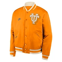 Men's Nike Tennessee Orange Volunteers Legacy Full-Snap Bomber Jacket