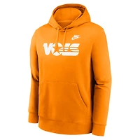 Men's Nike Tennessee Orange Volunteers Legacy Logo Club Fleece Pullover Hoodie
