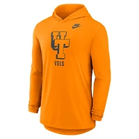 T-shirt à capuche manches longues Nike Tennessee Orange Volunteers Legacy Tri-Blend Dri-FIT pour homme