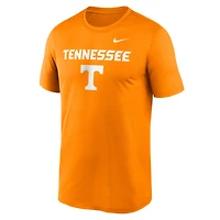 T-shirt Nike Tennessee Orange Volunteers Lockup Legend Performance pour homme