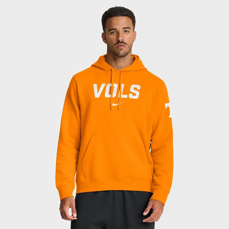 Men's Nike Tennessee Orange Volunteers Nickname Club Fleece Pullover Hoodie