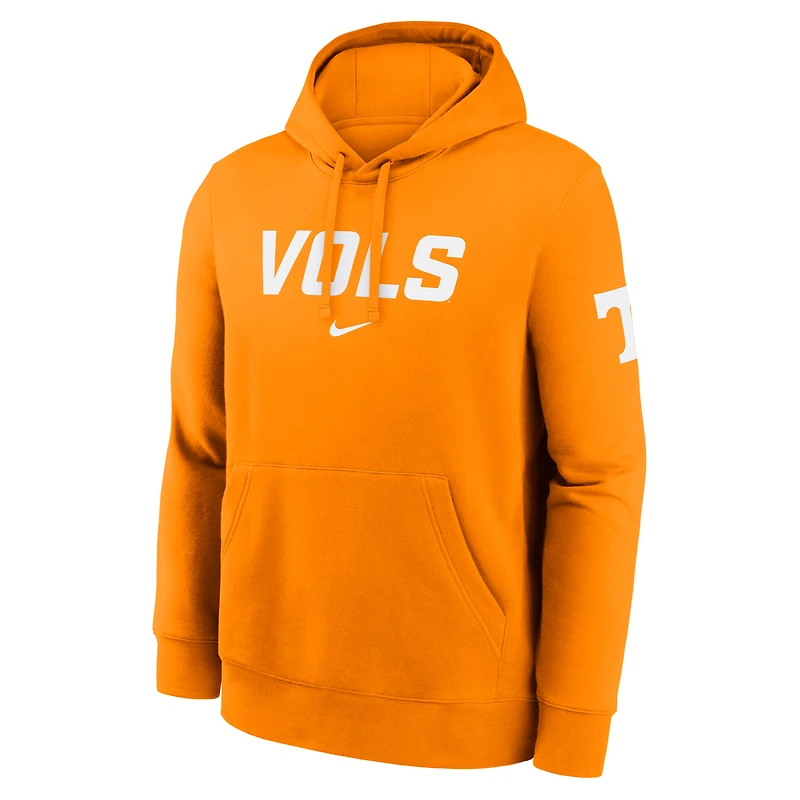 Sweat à capuche Nike Tennessee Orange Volunteers Nickname Club Fleece pour homme