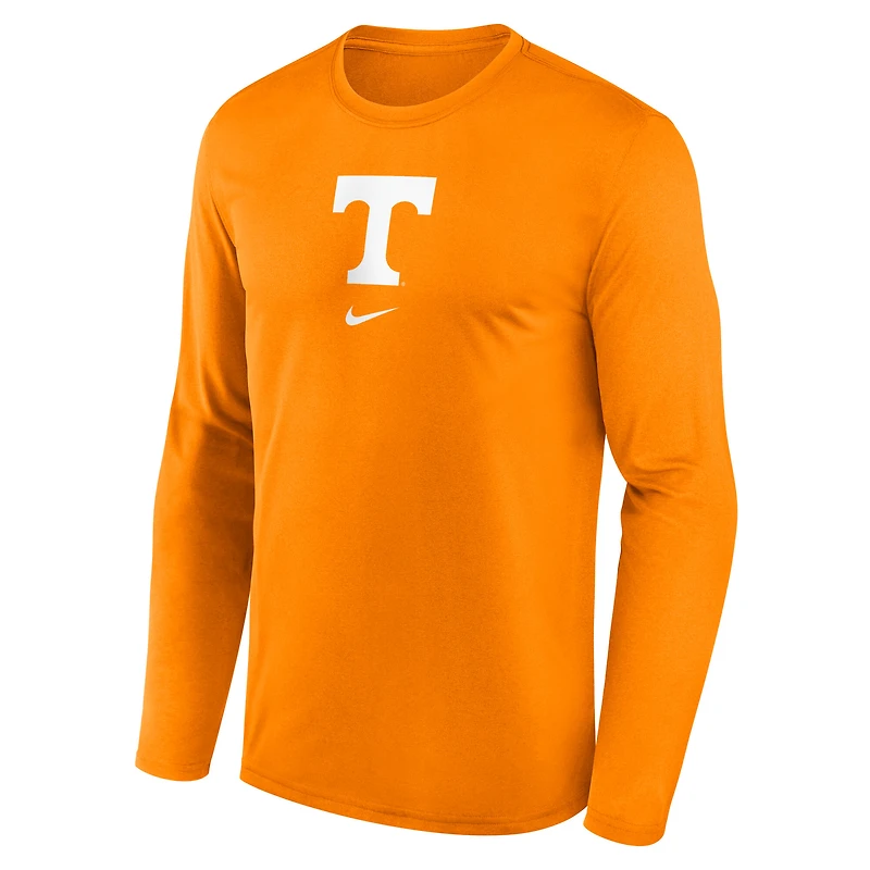 T-shirt à manches longues Nike Tennessee Orange Volunteers On-Court Basketball Shootaround Performance pour homme