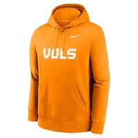 Men's Nike Tennessee Orange Volunteers Primetime Alternate Logo Club Fleece Pullover Hoodie