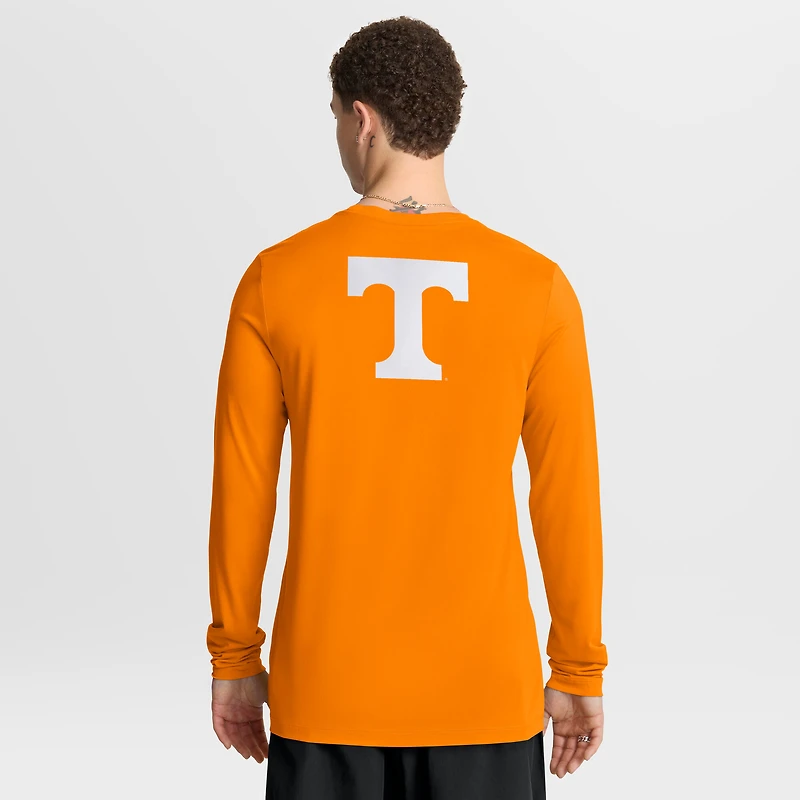 Men's Nike Tennessee Orange Volunteers Primetime Campus 2-Hit Legend Dri-FIT Long Sleeve T-Shirt