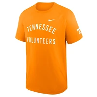 T-shirt Nike Tennessee Orange Volunteers Ready Raglan Premium Performance pour homme
