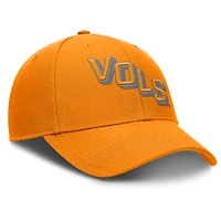 Casquette ajustable Nike Tennessee Orange Tennessee Volunteers Slanted Primetime Rise Performance pour homme