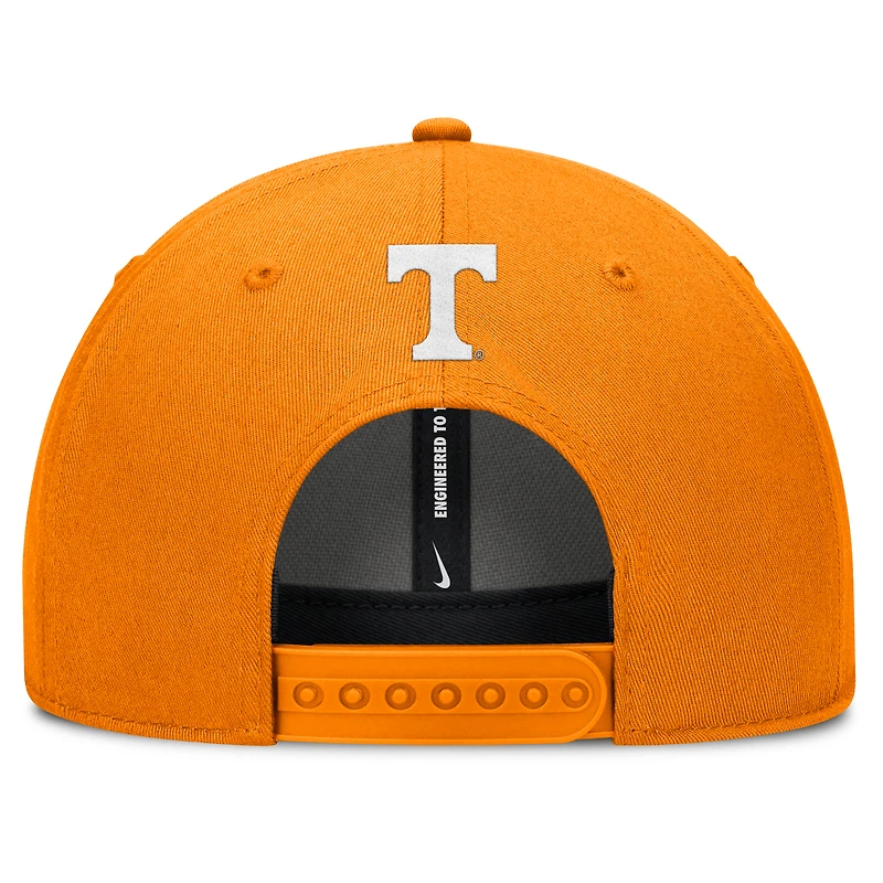 Casquette ajustable Nike Tennessee Orange Tennessee Volunteers Slanted Primetime Rise Performance pour homme