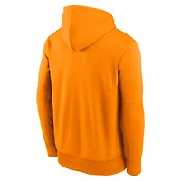 Men's Nike Tennessee Orange Volunteers Team Stacked Performance Pullover Hoodie