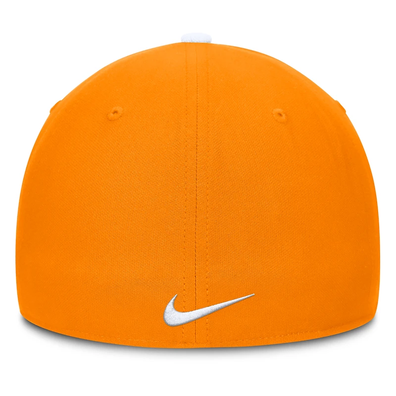 Casquette Nike blanche/orange Tennessee Volunteers 2025 Sideline Rise Local Performance Flex pour homme