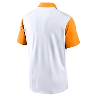 Polo Nike Vapor Dri-FIT pour homme, blanc/orange Tennessee Volunteers, motif Primetime Campus