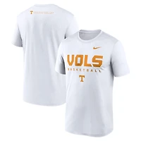 Men's Nike White Tennessee Volunteers 2025 Courtside Basketball Legend Dri-FIT T-Shirt