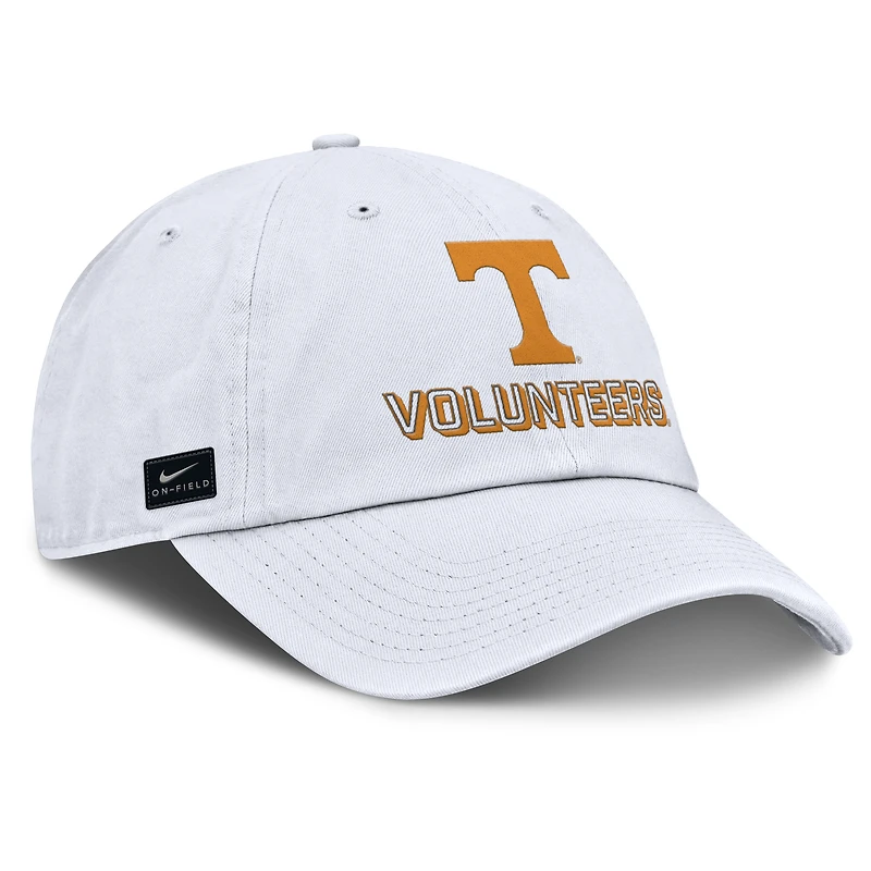 Casquette ajustable Nike blanche Tennessee Volunteers 2025 On-Field Club pour homme
