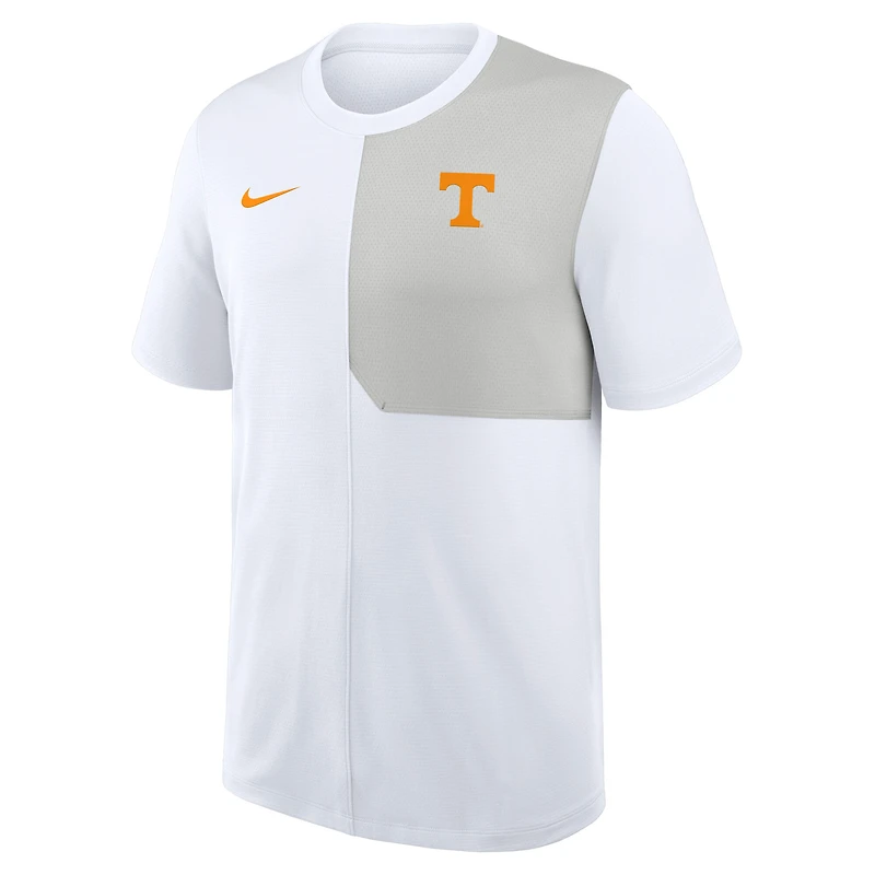 Maillot d'entraîneur Nike blanc Tennessee Volunteers 2025 Sideline UV Dri-FIT pour homme