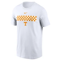 T-shirt Nike blanc à motif campus des volontaires du Tennessee pour hommes