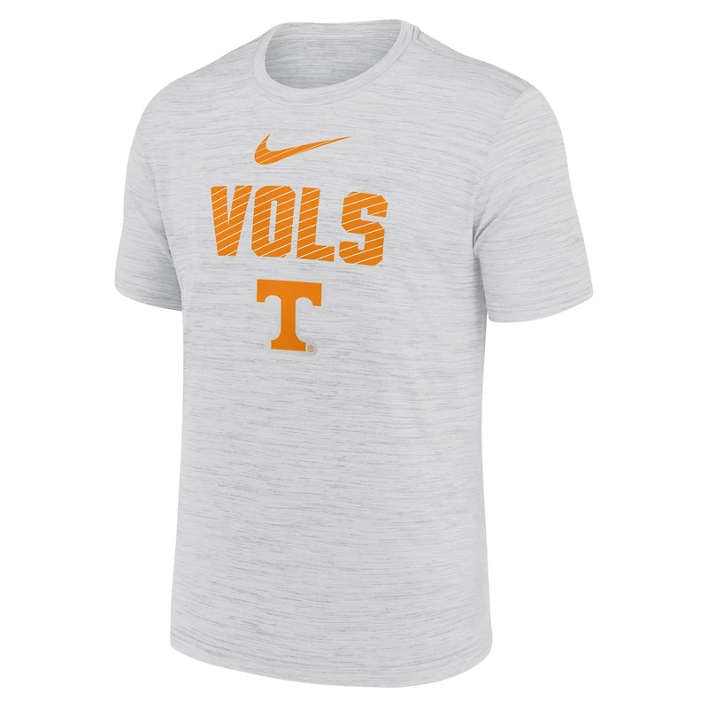 T-shirt Nike Tennessee Volunteers Campus Slant Velocity Performance pour homme, blanc
