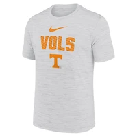 T-shirt Nike Tennessee Volunteers Campus Slant Velocity Performance pour homme, blanc