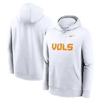 Men's Nike White Tennessee Volunteers Primetime Alternate Logo Club Fleece Pullover Hoodie