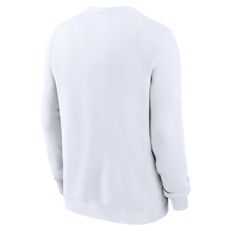 Men's Nike White Tennessee Volunteers Primetime Primary Stack Pullover Sweatshirt