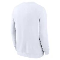 Men's Nike White Tennessee Volunteers Primetime Primary Stack Pullover Sweatshirt
