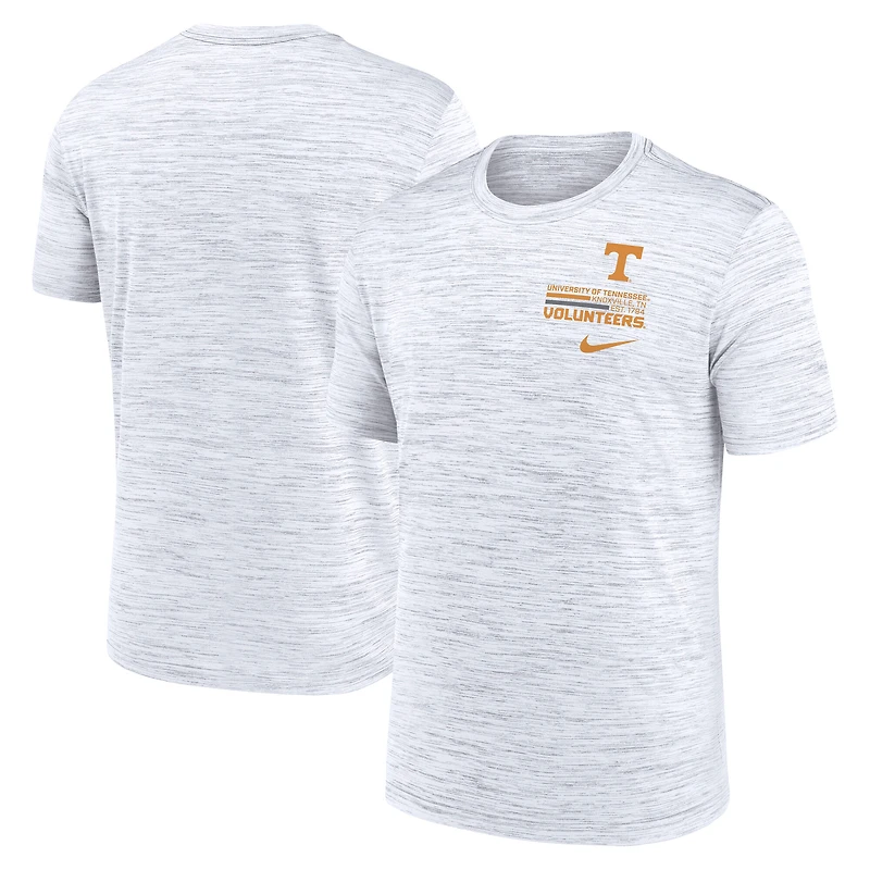 Men's Nike White Tennessee Volunteers Velocity Stacked Dri-FIT T-Shirt