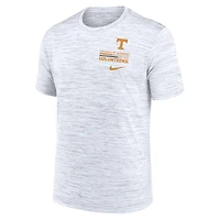 T-shirt Nike blanc Tennessee Volunteers Velocity Stacked Performance pour homme