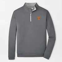 Sweat-shirt à col zippé Peter Millar Gray Tennessee Volunteers Perth pour homme