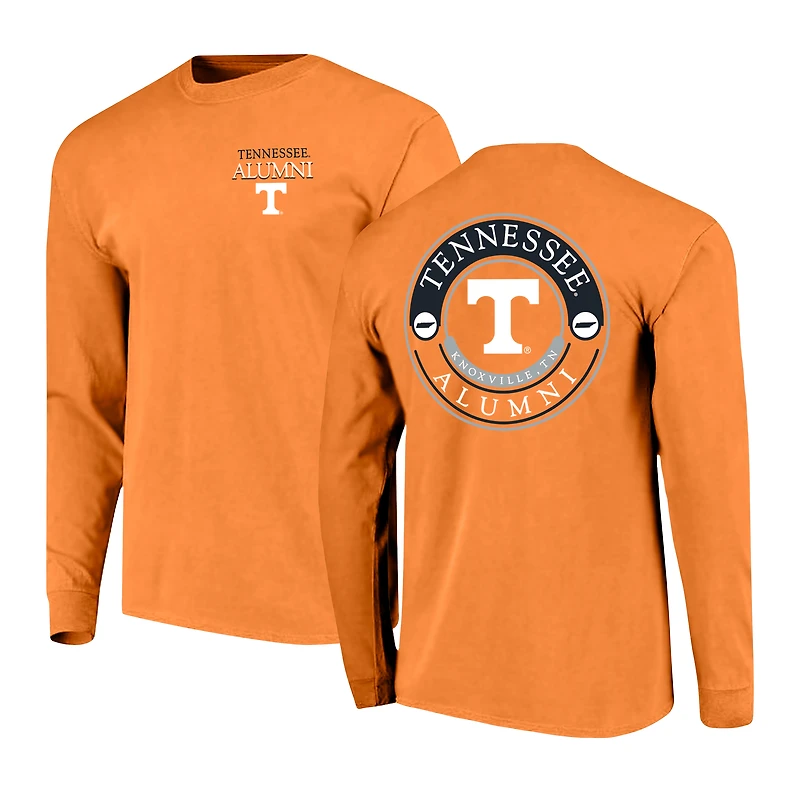 Men's Tennessee Orange Volunteers Circle Seal Alumni Long-Sleeve T-Shirt