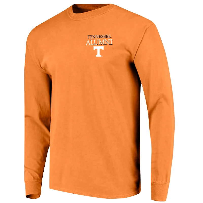 T-shirt à manches longues pour hommes Tennessee Volunteers Circle Seal Alumni, couleur orange