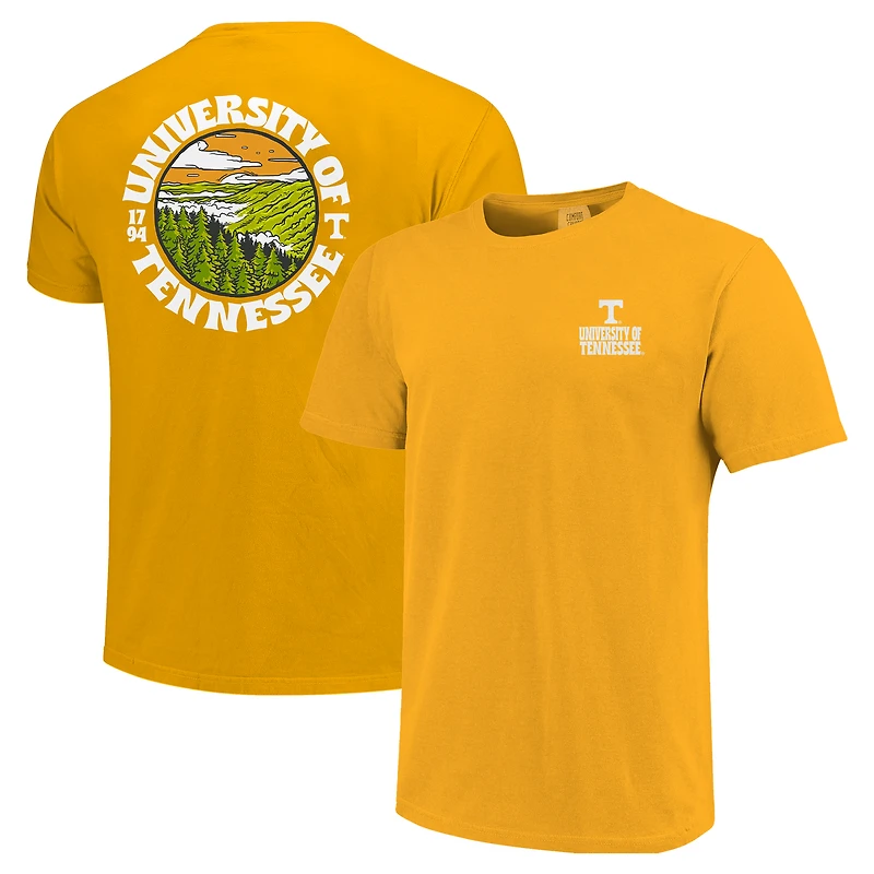 T-shirt à doublure épaisse pour homme, motif paysage, couleurs confortables, orange, Tennessee Volunteers