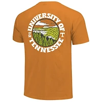 T-shirt à doublure épaisse pour homme, motif paysage, couleurs confortables, orange, Tennessee Volunteers