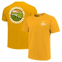 T-shirt à doublure épaisse pour homme, motif paysage, couleurs confortables, orange, Tennessee Volunteers