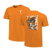 T-shirt homme Tennessee Orange Volunteers, mascotte dessinée, couleurs confortables