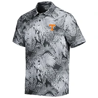 Men's Tommy Bahama Black Tennessee Volunteers Big & Tall Coast Luminescent Fronds IslandZone Button-Up Camp Shirt