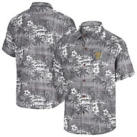 Men's Tommy Bahama Black Tennessee Volunteers Coconut Point Palmetta IslandZone Camp Button-Up Shirt