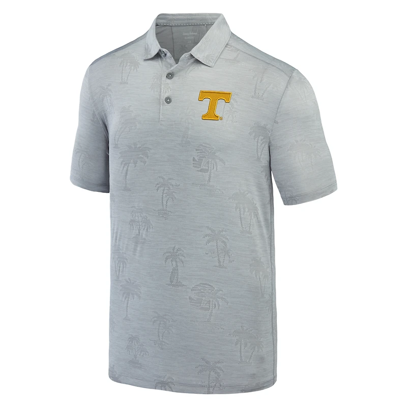 Polo Tommy Bahama gris Tennessee Volunteers Sport Palm Coast Palmera IslandZone pour hommes