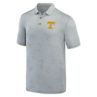 Polo Tommy Bahama gris Tennessee Volunteers Sport Palm Coast Palmera IslandZone pour hommes