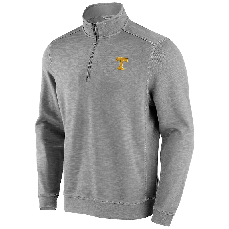 Haut à trois mélanges demi-zip Tommy Bahama pour hommes Tennessee Volunteers Tobago Bay