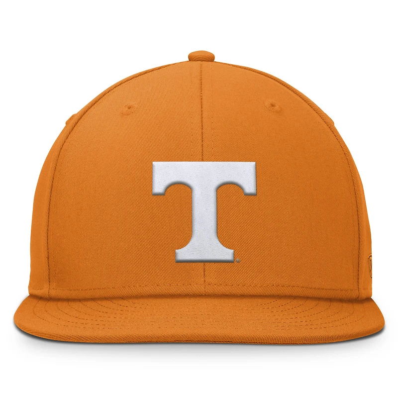 Casquette Snapback fondamentale pour hommes Top of the World Tennessee Orange Tennessee Volunteers