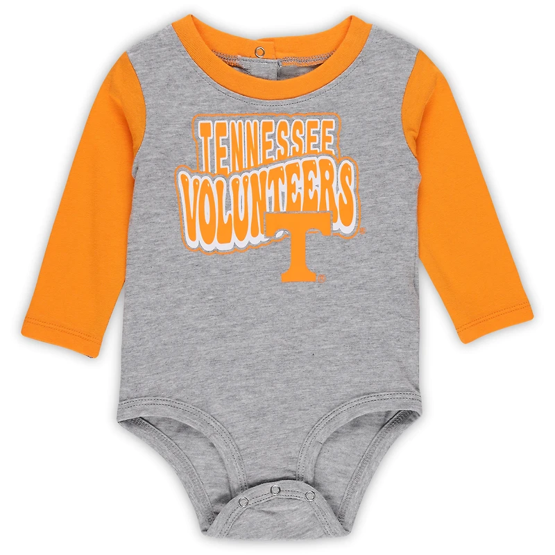 Newborn & Infant Tennessee Volunteers Double Up Long Sleeve Bodysuit Pant Set