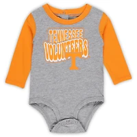 Newborn & Infant Tennessee Volunteers Double Up Long Sleeve Bodysuit Pant Set