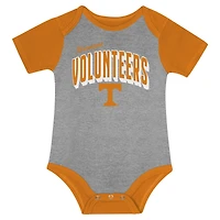 Ensemble body, bavoir et bonnet pour nouveau-né nourrisson Tennessee Orange Volunteers Dynamic Duo