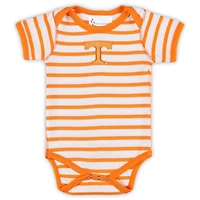 Newborn & Infant Two Feet Ahead Tennessee Orange Volunteers Stripe Shoulder Bodysuit