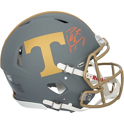 Casque Riddell Slate Speed authentique dédicacé par Peyton Manning, Tennessee Volunteers