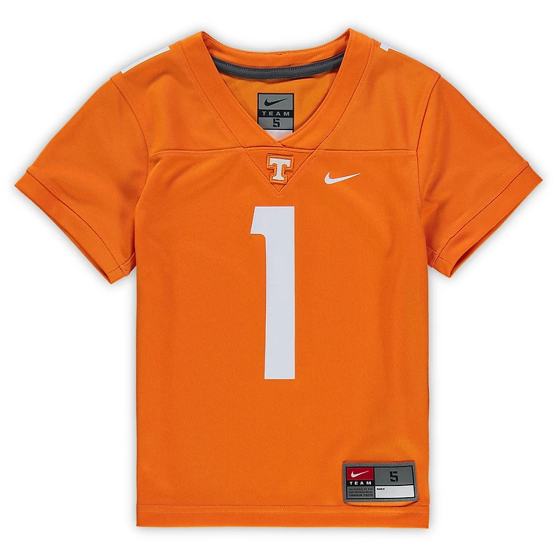 Preschool Nike #1 Tennessee Orange Volunteers Untouchable Football Jersey